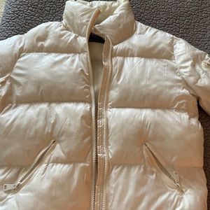 Cream puffer coat